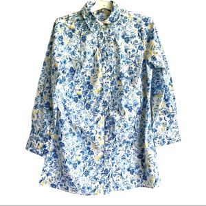 Jessica London floral button  down tunic. Sz 12w